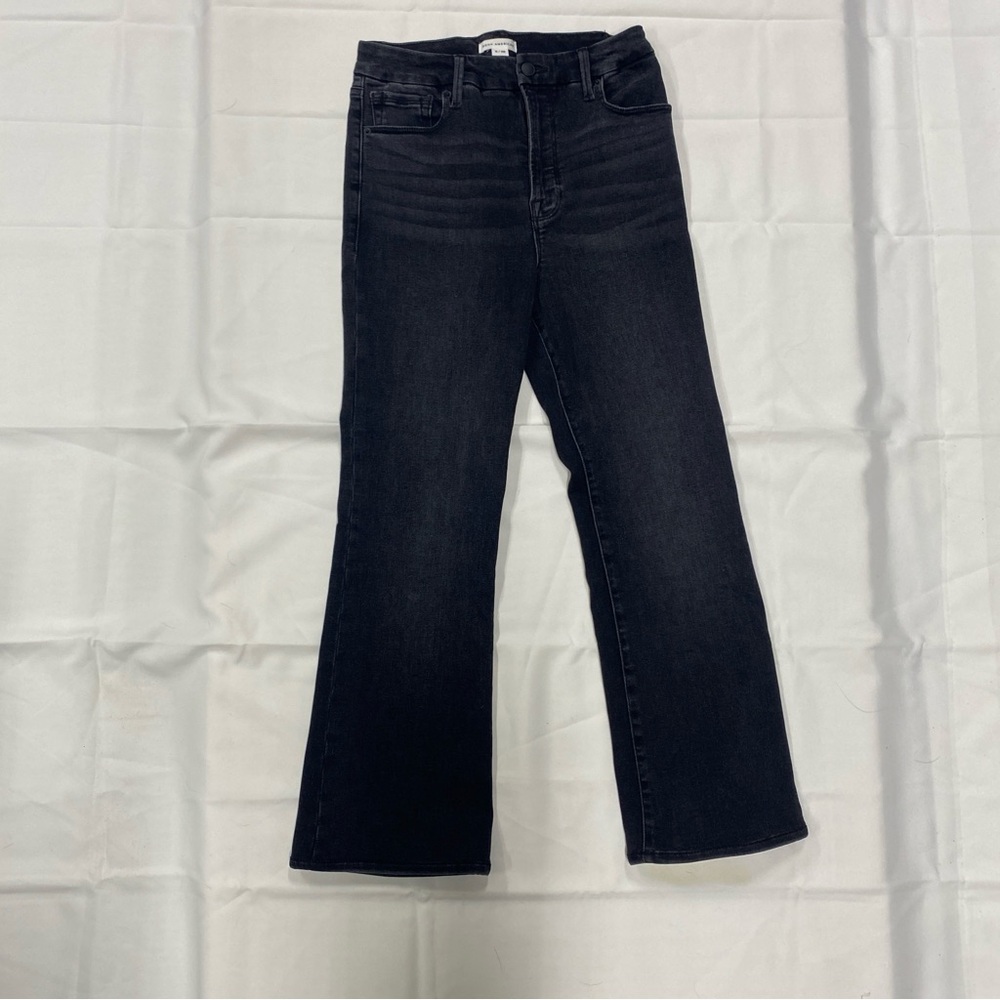 Good American Black Flare Jeans
